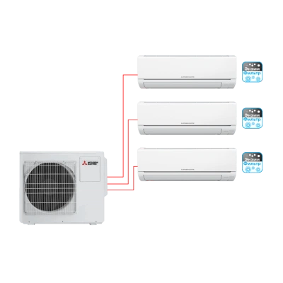 MITSUBISHI ELECTRIC MSZ-HJ25VA ER1*2 + MSZ-HJ35VA ER1 / MXZ-3HJ50VA ER1 мульти сплит-система MITSUBISHI ELECTRIC MSZ-HJ25VA ER1*2 + MSZ-HJ35VA ER1 / MXZ-3HJ50VA ER1 мульти сплит-система